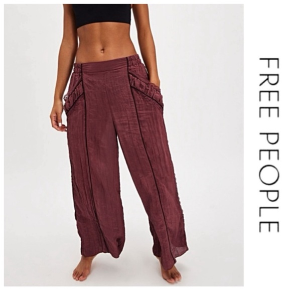 ❌SALE❌ FREE PEOPLE Pretty Please Pants L Slouchy “Comfy/Chic” Pants NWT’s-$100 - Picture 4 of 8